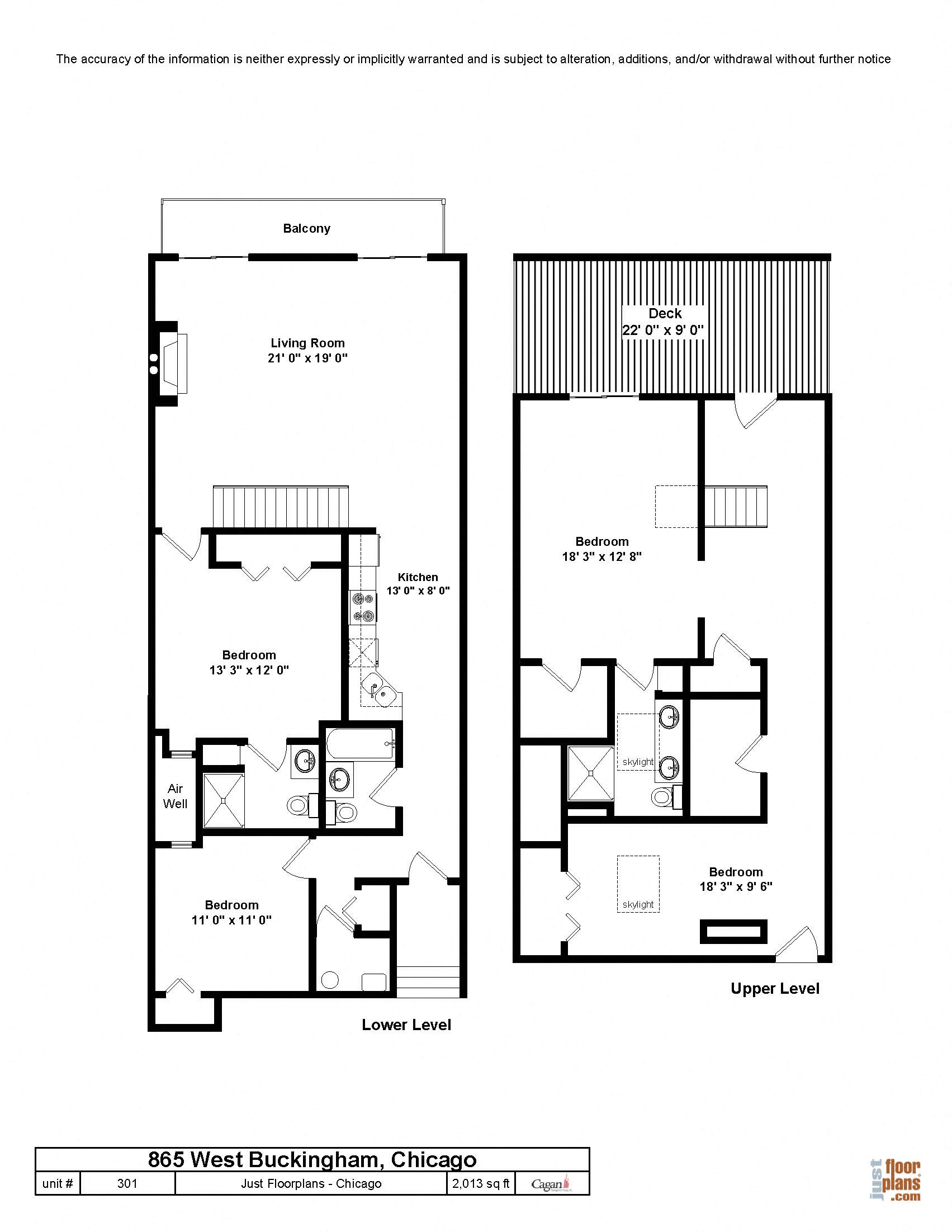 Floor plan for 4 beds, 3 baths, 2013 sqft